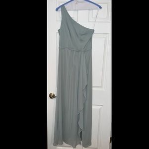 David’s bridal one shoulder bridesmaid dress